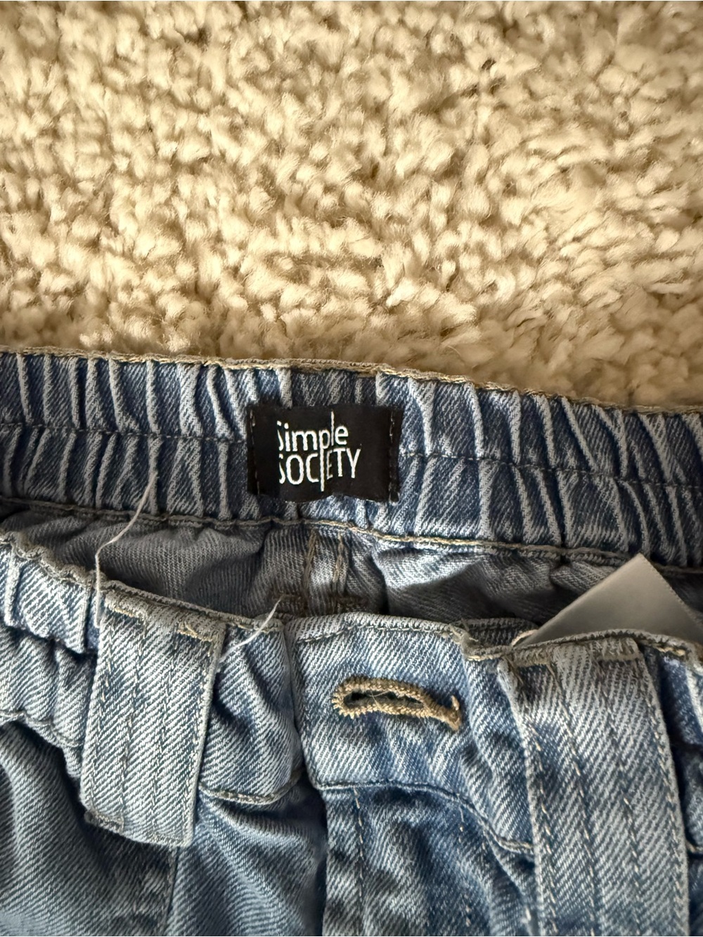 Simple Society Light Blue Boyfriend Jeans — Relaxed Fit